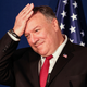 Former U.S. Secretary of State Mike Pompeo at a press conference with the Israeli Prime Minister and Bahrain’s Foreign Minister in Jerusalem on November 18, 2020.